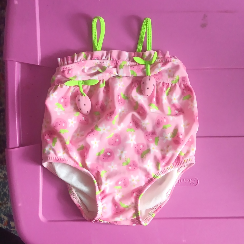 Boutique swimsuit- strawberry print
